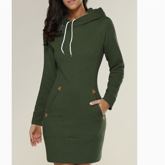 Just Like Friday Tops - 💕💕Lovely Olive Long Sleeve Casual Hoodie